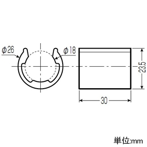 未来工業 13配管用アタッチメント ≪RMモール≫ RM(N)-20M用 13配管用アタッチメント ≪RMモール≫ RM(N)-20M用 RM-13SP 画像2