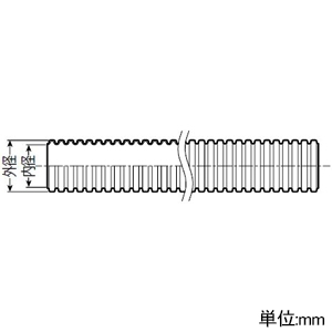 未来工業 遮熱管 1m直管 2層構造 屋内用 適合サヤ管アダプターRMLS-2028M 外径φ42mm 遮熱管 1m直管 2層構造 屋内用 適合サヤ管アダプターRMLS-2028M 外径φ42mm CU2-28-10 画像2