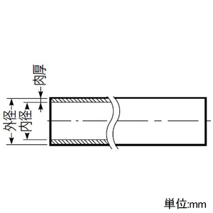 未来工業 【法人限定/代引き不可】架橋ポリエチレン管 《ミラペックス&reg;》 2層構造 サイズ10 長さ3m直管 架橋ポリエチレン管 ≪ミラペックス&reg;≫ 2層構造 サイズ10 長さ3m直管 PEX-10A-3 画像2