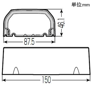 未来工業 ロングソケット RMモールペア用 20M用 断熱材・ベース付 ロングソケット RMモールペア用 20M用 断熱材・ベース付 RMPSL-20M 画像2