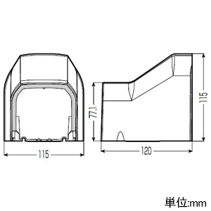 未来工業 キャップ ロングタイプ RMモールクアトロ用 20M用 断熱材・ベース付 キャップ ロングタイプ RMモールクアトロ用 20M用 断熱材・ベース付 RMQCB-20M 画像2