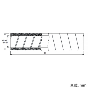 パナソニック 抗菌・消臭断熱チューブ パイプ径φ150mm 長さ10m 抗菌・消臭断熱チューブ パイプ径φ150mm 長さ10m VB-KS1510V 画像2