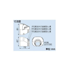 因幡電工 【ケース販売特価 20個セット】スリムダクトSD SD太陽光パーツ PFD管引込カバー 77タイプ アイボリー 【ケース販売特価 20個セット】スリムダクトSD SD太陽光パーツ PFD管引込カバー 77タイプ アイボリー SECB-77-I_set 画像2