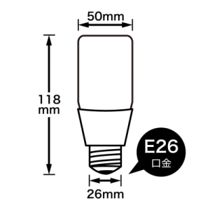 電材堂 【ケース販売特価 10個セット】T形LED電球  100W形相当  E26  昼白色 【ケース販売特価 10個セット】T形LED電球  100W形相当  E26  昼白色 LDT13NGDNZ_set 画像3