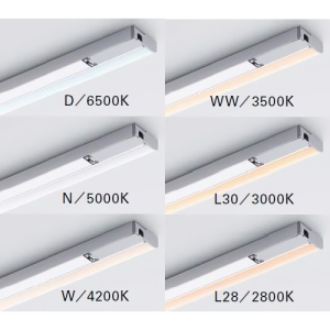 DNライティング LEDたなライト 棚全面照射型 長さ282mm 非調光 温白色 乳白半透明カバー LEDたなライト 棚全面照射型 長さ282mm 非調光 温白色 乳白半透明カバー TA-LED282LWW 画像2