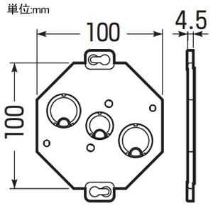 未来工業 バックプレート 八角PCボックス用 バックプレート 八角PCボックス用 8CB-BP 画像2