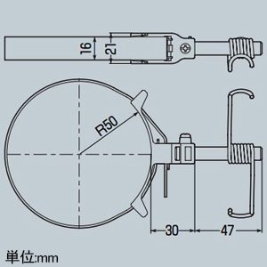 未来工業 ボイドハンガー 調整自在型 鉄筋からの距離35〜60mm バンド長さ350mm 適合鉄筋D10・D13 ボイドハンガー 調整自在型 鉄筋からの距離35〜60mm バンド長さ350mm 適合鉄筋D10・D13 BKH-75T 画像2