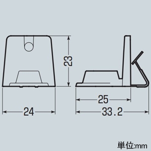 未来工業 ボイド止め金具 両側用 ワンタッチタイプ ボイド止め金具 両側用 ワンタッチタイプ BK-R 画像2