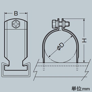 未来工業 ダクトクリップ ミラレックス用 電気亜鉛めっき仕様 適合管100用 ダクトクリップ ミラレックス用 電気亜鉛めっき仕様 適合管100用 DC-100F 画像2