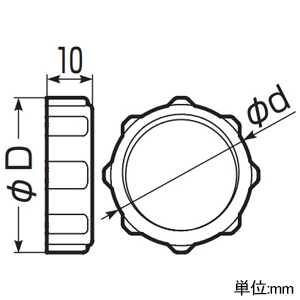 未来工業 カラーロックナット CD管・PF管配管用 幅広タイプ ねじの呼び22用(G3/4) 適合コネクタサイズ14・16・22 ベージュ カラーロックナット CD管・PF管配管用 幅広タイプ ねじの呼び22用(G3/4) 適合コネクタサイズ14・16・22 ベージュ CLN-J 画像2