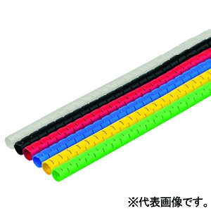 未来工業 ##【受注取り寄せ品】クランプチューブ ポリエチレン製 束線径φ15mm 長さ50m 装着工具付 ナチュラル CLT-15E