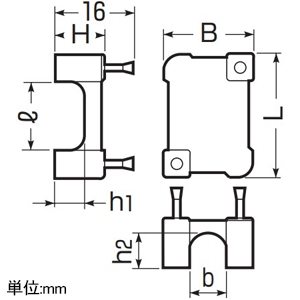 未来工業 コンサドル コンクリート・ブロック壁用 ニュータイプ ピンφ1.5mm×2本 1ケース50個入 コンサドル コンクリート・ブロック壁用 ニュータイプ ピンφ1.5mm×2本 1ケース50個入 CS-1N 画像2