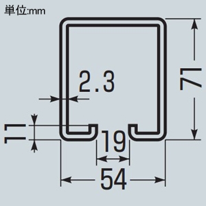 未来工業 ケーブルカッシャー ハンガーレール用 ダイケン4号用 50D4型 ケーブル径φ10〜20mm 吊り数1 ケーブルカッシャー ハンガーレール用 ダイケン4号用 50D4型 ケーブル径φ10〜20mm 吊り数1 CK-51D4 画像3