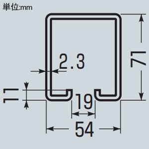 未来工業 ケーブルカッシャー ハンガーレール用 ダイケン4号用 50WD4型 ケーブル径φ20〜30mm 吊り数1 ケーブルカッシャー ハンガーレール用 ダイケン4号用 50WD4型 ケーブル径φ20〜30mm 吊り数1 CK-53WD4 画像3