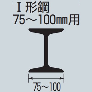 未来工業 【受注生産品】エンドカッシャー I形鋼(75〜100mm)用 100E型 ケーブル径φ20〜30mm 吊り数1 【受注生産品】エンドカッシャー I形鋼(75〜100mm)用 100E型 ケーブル径φ20〜30mm 吊り数1 CK-100E-3 画像4