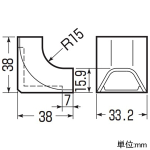 未来工業 #【受注取り寄せ品】立上げ デンコープロテクタ(屋外用)付属品 4号 チョコレート 【受注取り寄せ品】立上げ デンコープロテクタ(屋外用)付属品 4号 チョコレート EYU-4T 画像2