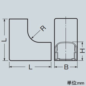 未来工業 ダクト入ズミ スッキリライン(E)用 70型 ホワイトブラウン ダクト入ズミ スッキリライン(E)用 70型 ホワイトブラウン GKI-70WB 画像2