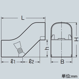 未来工業 【受注生産品】乗り越えソケット スッキリライン(E)用 70型 ダークグレー 【受注生産品】乗り越えソケット スッキリライン(E)用 70型 ダークグレー GKH-70DG 画像2