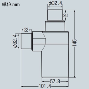 未来工業 ドレン配管トラップ 保温材付 VP25/DP25用付属品・VP20/VE22/DP20用 グレー ドレン配管トラップ 保温材付 VP25/DP25用付属品・VP20/VE22/DP20用 グレー DA-TR2025D 画像2