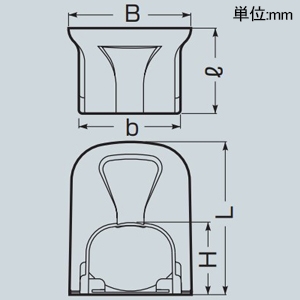 未来工業 コーナーカバー スッキリライン(E)用 80型 ミルキーホワイト コーナーカバー スッキリライン(E)用 80型 ミルキーホワイト GKC-80M 画像2