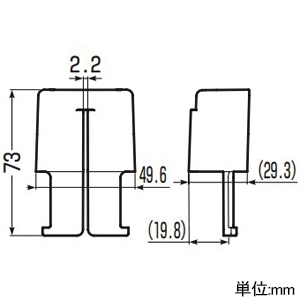 未来工業 支持部固定具 スッキリフロート用 ハイグレード用 サドル用 ミルキーホワイト 支持部固定具 スッキリフロート用 ハイグレード用 サドル用 ミルキーホワイト GUBK-AM 画像2