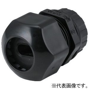 未来工業 【限定特価】ミラグランド ボックス用 適合ノック径φ26〜φ27mm VVF1.6×2C・VVF2.0×2C・VVF2.6×2C用 黒 GLK-22F2K