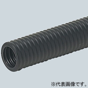 未来工業 【受注生産品】ミラフレキMF PFD防ソ仕様 PF複層波付管 外径φ23mm 長さ50m 黒 MF-16K-MHN