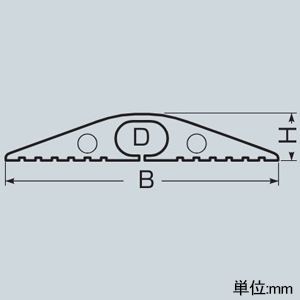 未来工業 ワゴンモール ソフトカバータイプ 屋内用 D9.5×6.2mm 全長2m ベージュ ワゴンモール ソフトカバータイプ 屋内用 D9.5×6.2mm 全長2m ベージュ OPSC5-J 画像2