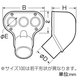 未来工業 #【受注取り寄せ品】エントランスキャップ セパレートタイプ 適合管VE100 ミルキーホワイト 【受注取り寄せ品】エントランスキャップ セパレートタイプ 適合管VE100 ミルキーホワイト MEC-100M 画像2