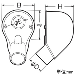 未来工業 エントランスキャップ 1つ穴 適合管VE14 ミルキーホワイト エントランスキャップ 1つ穴 適合管VE14 ミルキーホワイト MEC-14AM 画像2