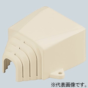 未来工業 引込みカバー ミラダクト付属品 屋外・屋内兼用 40型 カベ白 MIDC-40W