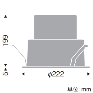 遠藤照明 LEDベースダウンライト 一般型 幅広枠タイプ 9000TYPE 水銀ランプ400W器具相当 埋込穴φ200mm 超広角配光 12000〜1800K 電源別売 LEDベースダウンライト 一般型 幅広枠タイプ 9000TYPE 水銀ランプ400W器具相当 埋込穴φ200mm 超広角配光 12000〜1800K 電源別売 SXD1043W 画像2