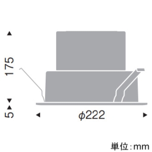 遠藤照明 LEDベースダウンライト 浅型 幅広枠タイプ 7500TYPE セラメタ150W器具相当 埋込穴φ200mm 拡散配光 12000〜1800K 電源別売 LEDベースダウンライト 浅型 幅広枠タイプ 7500TYPE セラメタ150W器具相当 埋込穴φ200mm 拡散配光 12000〜1800K 電源別売 SXD1048W 画像2