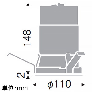 遠藤照明 LEDベースダウンライト 一般型 3000TYPE CDM-TC35W器具相当 埋込穴φ100mm 超広角配光 12000〜1800K 白 電源別売 LEDベースダウンライト 一般型 3000TYPE CDM-TC35W器具相当 埋込穴φ100mm 超広角配光 12000〜1800K 白 電源別売 SXD1015WA 画像2