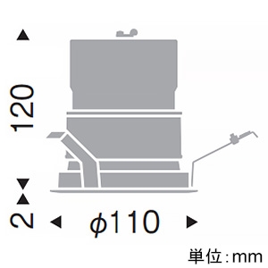 遠藤照明 LEDベースダウンライト 一般型 3000TYPE CDM-TC35W器具相当 埋込穴φ100mm 拡散配光 12000〜1800K 白 電源別売 LEDベースダウンライト 一般型 3000TYPE CDM-TC35W器具相当 埋込穴φ100mm 拡散配光 12000〜1800K 白 電源別売 SXD1052W 画像2