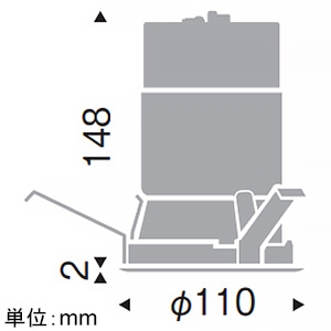 遠藤照明 LEDベースダウンライト 一般型 3000TYPE CDM-TC35W器具相当 埋込穴φ100mm 超広角配光 12000〜1800K 白 電源別売 LEDベースダウンライト 一般型 3000TYPE CDM-TC35W器具相当 埋込穴φ100mm 超広角配光 12000〜1800K 白 電源別売 SXD1016WA 画像2