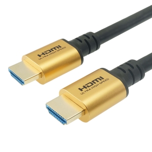 電材堂 HDMIケーブルVer2.1 ウルトラハイスピードHDMIケーブル 1.5m ゴールド Ultra High Speed HDMI Cable 認証品 HD2115GDDNZ