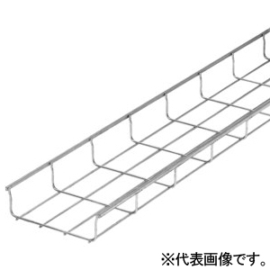 未来工業 ##【受注取り寄せ品】直線ラック ≪ミラメッシュ≫ 高さ60mm 電気亜鉛めっき仕様 W72mm 全長3m SRM6-10