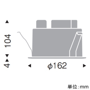 遠藤照明 LEDグレアレスベースダウンライト 一般型 5500TYPE 水銀ランプ250W器具相当 埋込穴φ150mm 6500〜2700K 電源別売 LEDグレアレスベースダウンライト 一般型 5500TYPE 水銀ランプ250W器具相当 埋込穴φ150mm 6500〜2700K 電源別売 ERD9808W 画像2