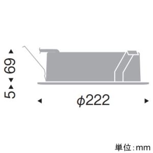 遠藤照明 LEDベースダウンライト 浅型 幅広枠タイプ 10000・8000・6500TYPE 水銀ランプ400W・セラメタ150W・メタルハライドランプ250W器具相当 埋込穴φ200mm 拡散配光 ナチュラルホワイト(4000K) 白コーン 電源別売 LEDベースダウンライト 浅型 幅広枠タイプ 10000・8000・6500TYPE 水銀ランプ400W・セラメタ150W・メタルハライドランプ250W器具相当 埋込穴φ200mm 拡散配光 ナチュラルホワイト(4000K) 白コーン 電源別売 ERD9844W 画像2