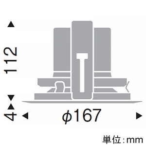 遠藤照明 LEDベースダウンライト 浅型 幅広枠タイプ 4000TYPE FHT42W×3器具相当 埋込穴φ150mm 超広角配光 電球色 白コーン 電源別売 LEDベースダウンライト 浅型 幅広枠タイプ 4000TYPE FHT42W×3器具相当 埋込穴φ150mm 超広角配光 電球色 白コーン 電源別売 ERD6629WA 画像2