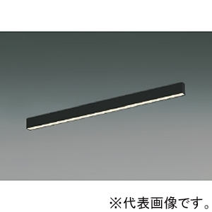 コイズミ照明 LEDベースライト 《フラットシームレススリム》 直付型 調光 温白色 長さ900mm 黒 AH55193