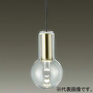 DAIKO LED小型ペンダントライト ≪kirameki≫ フランジタイプ 直付専用 白熱灯60W相当 非調光タイプ LED5.9W 電球色 真鍮色 DPN-41203Y