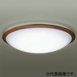 DAIKO LEDシーリングライト 〜6畳用 調色・調光タイプ LED29.5W 昼光色〜電球色 リモコン付 ウォールナット DCL-40931