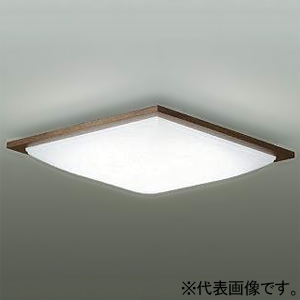 DAIKO LED角形シーリングライト 〜8畳用 調色・調光タイプ LED34W 昼光色〜電球色 リモコン付 ウォールナット DCL-41024