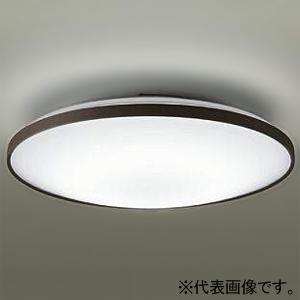 DAIKO LEDシーリングライト 〜10畳用 調色・調光タイプ LED36.5W 昼光色〜電球色 リモコン付 ブラウン(リブ入) DCL-40951