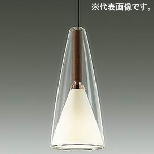 DAIKO LED小型ペンダントライト フランジタイプ 直付専用 白熱灯60W相当 非調光タイプ LED5.9W 電球色 木製・ウォールナット色 DPN-41728Y