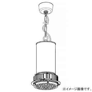 遠藤照明 LEDテクニカルペンダントライト 高天井用 6500TYPE メタルハライドランプ250W器具相当 超広角配光 非調光 ナチュラルホワイト(4000K) セード別売 ERP7469WA