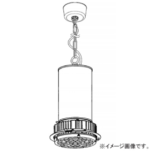 遠藤照明 LEDテクニカルペンダントライト 高天井用 8000TYPE 水銀ランプ400W器具相当 超広角配光 非調光 昼白色 セード別売 ERP7465WA