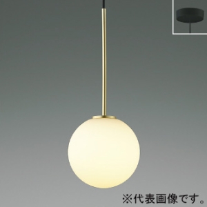 コイズミ照明 LEDペンダントライト 《Minimal Rustic White×Gold》 フランジタイプ 白熱球60W相当 非調光 電球色 幅φ170mm AP54893